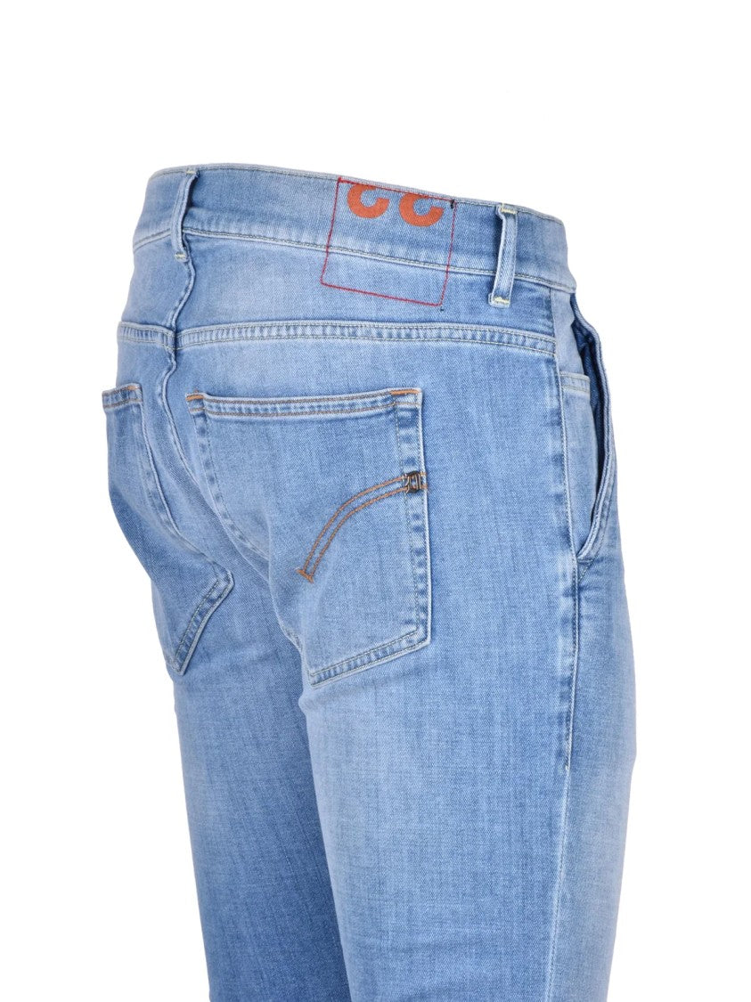 Dondup Blue Slim-Fit Elasticity Stretch Denim Jeans