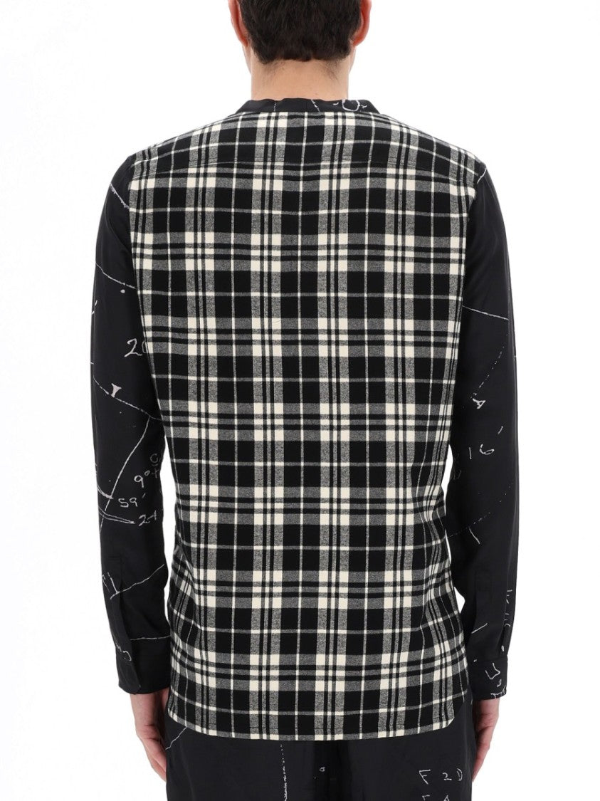 Rick Owens Larry Fogpocket Viscose-Blend Abstract Shirt