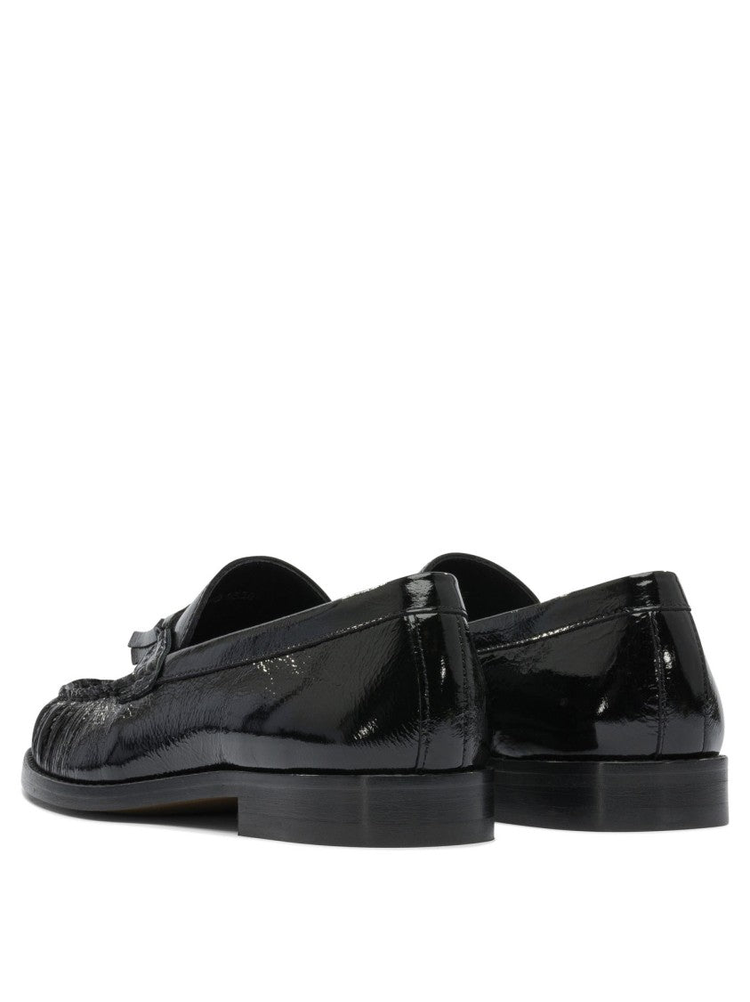 Alohas Marietta Onix Black Leather Loafers