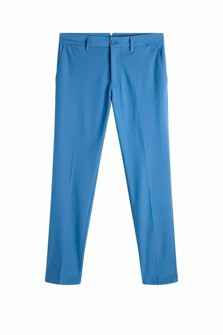 J Lindeberg Straight-Fit Tailored Pants With Classic Waistband