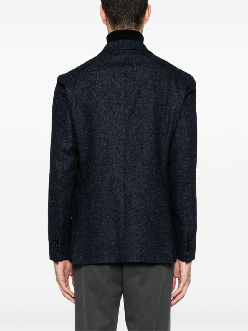 Tagliatore Double-Breasted Wool Blend Jacket