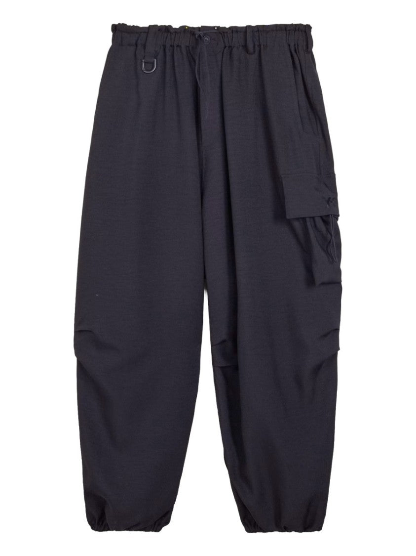 Y-3 Loose Fit Elastic Drawstring Cargo Pants