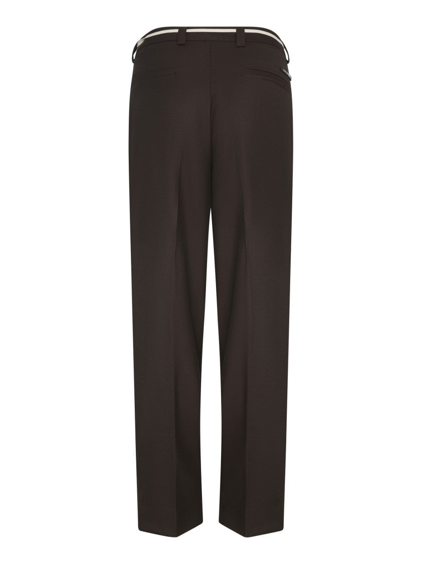 State Of Order Brown Trousers With Concealed Closure
