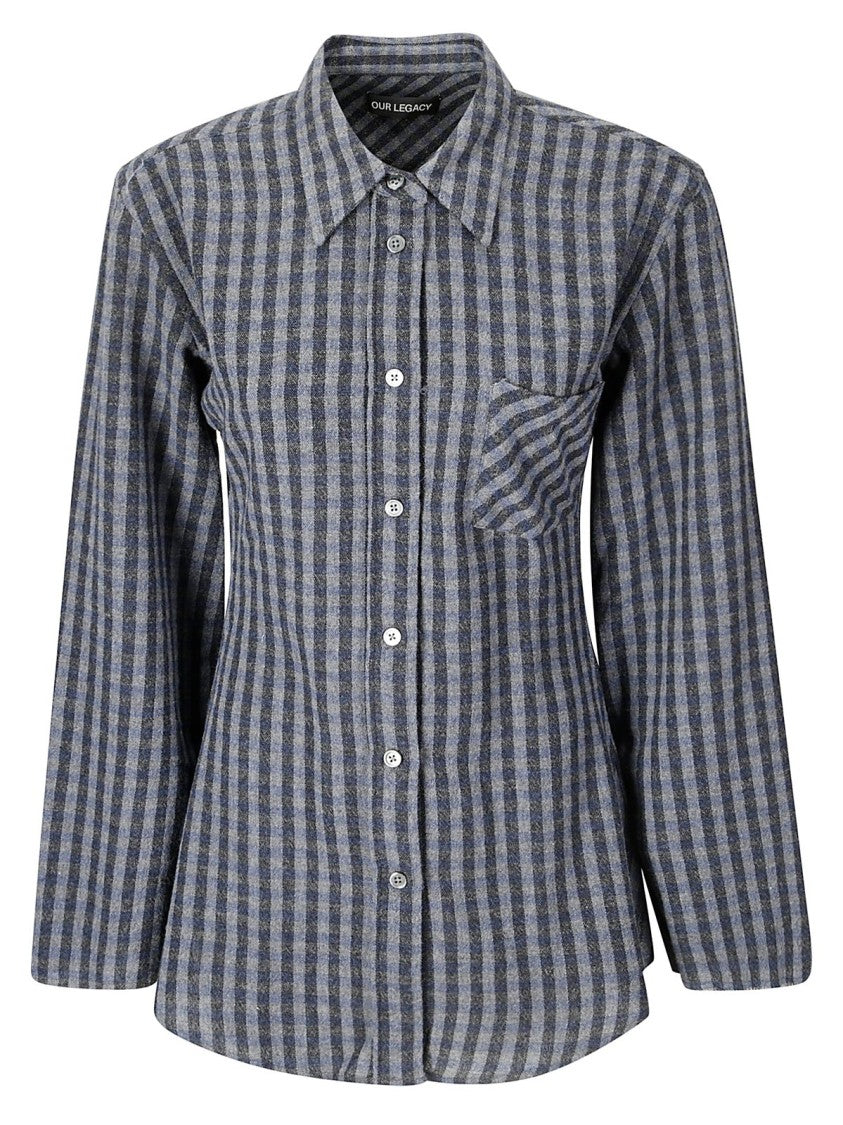 Our Legacy Classic Check Pattern Shirt With Tailored Fit