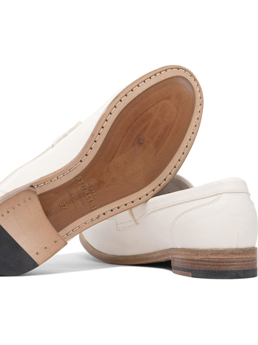 Sturlini Leather Loafers With Subtle Stitched Detail