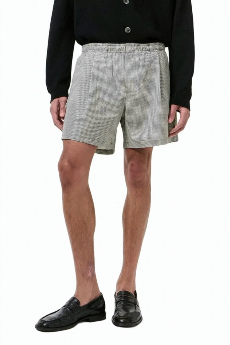 Our Legacy Relaxed Fit Shorts With Vertical Pinstripe Design