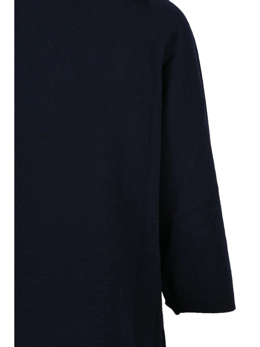 Glamourette Short Pullover In Extrafine Merino Wool With Raglan Sleeves