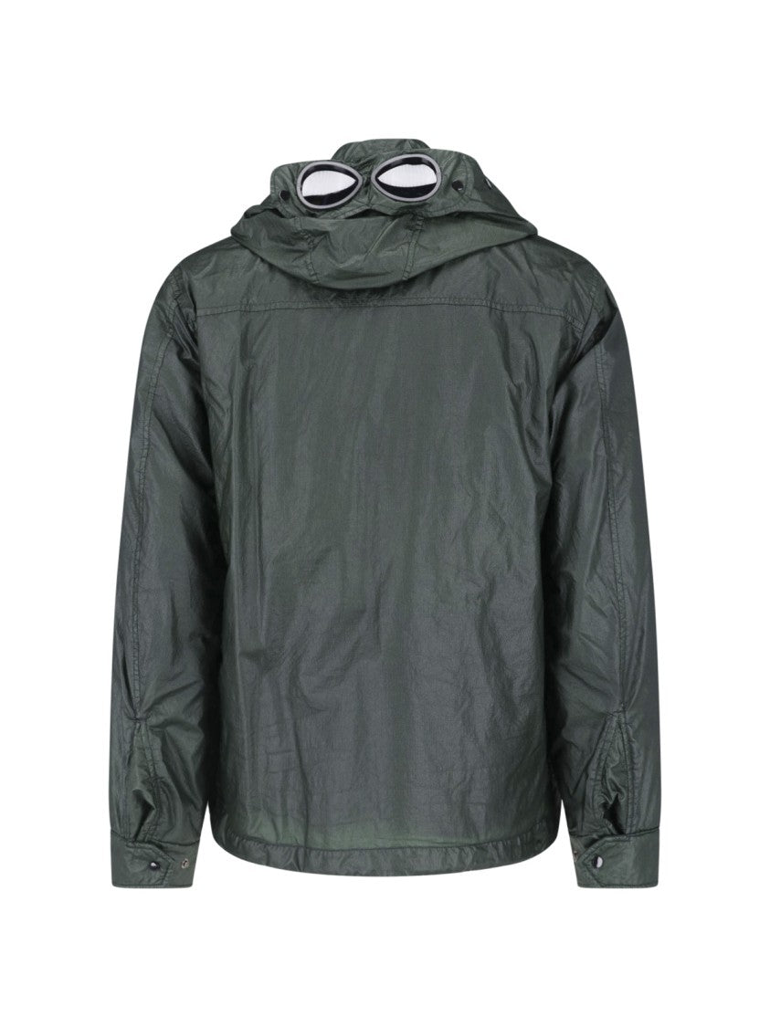 C.P. Company Hooded Jacket With Integrated Goggles And Textured Fabric