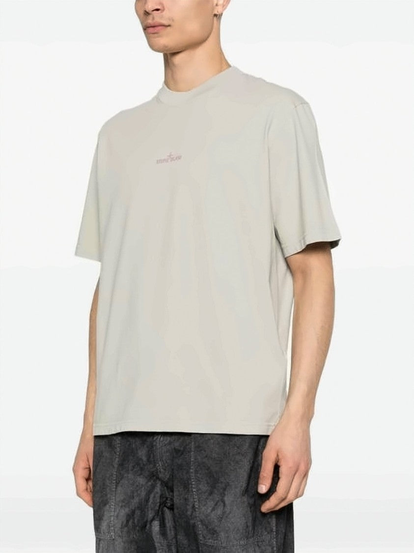 Stone Island Relaxed-Fit Cotton T-Shirt With Monochrome Graphic