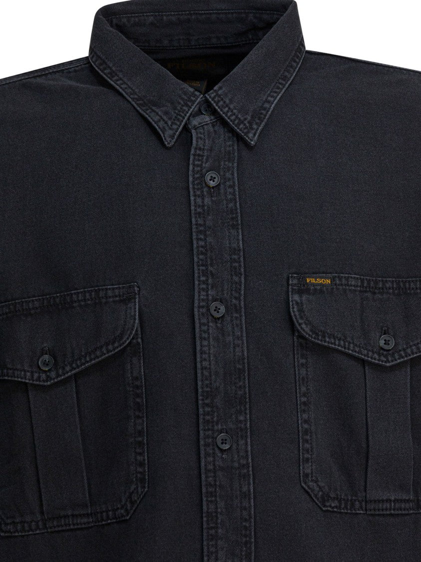 Filson Button-Up Denim Overshirt Jacket