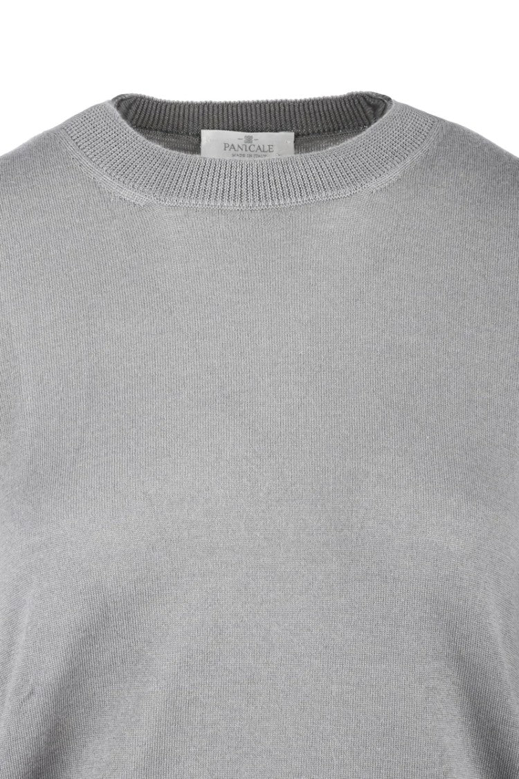 Panicale Under Jacket Sweater Wool Silk - Grey