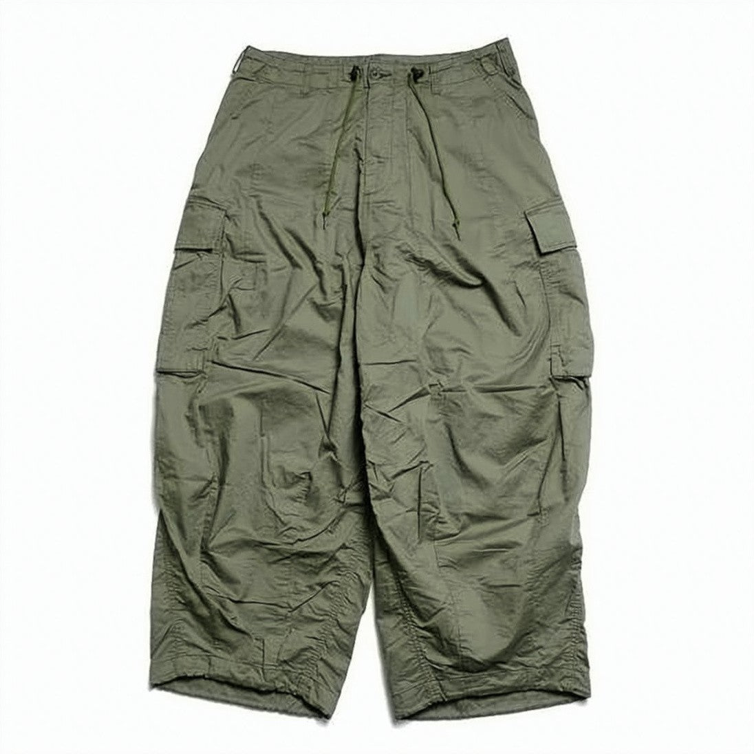 Needles Cargo Pocket Utility Pants With Drawstring Waist