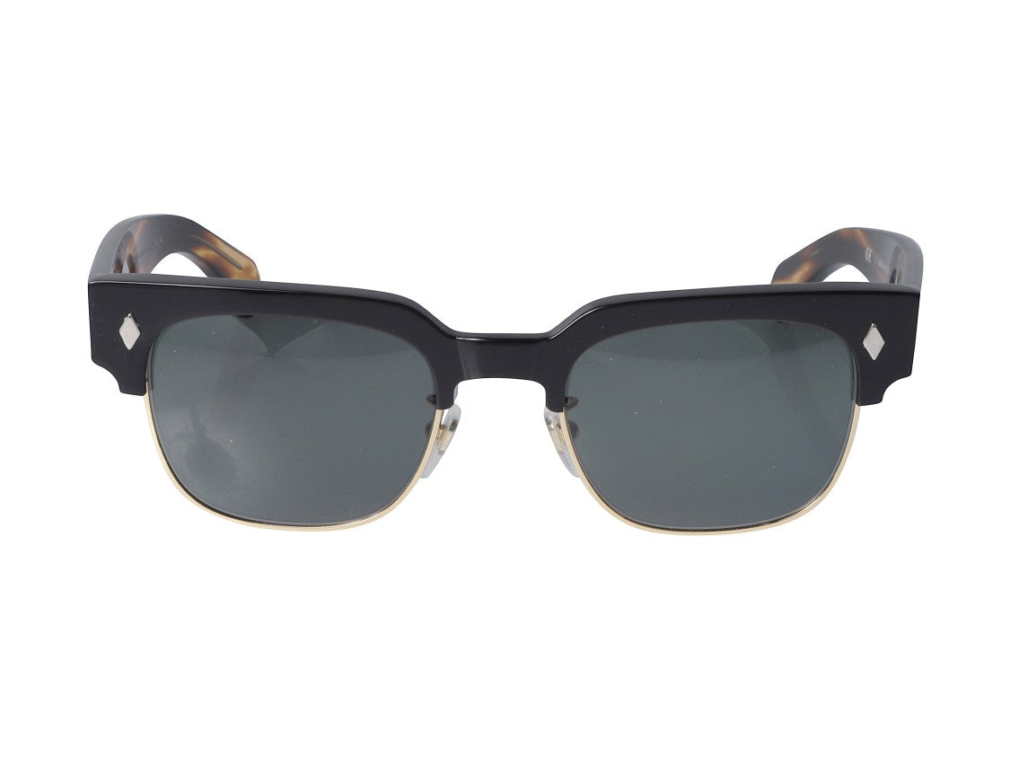Kador Gold Tobako Cm Tortoiseshell Square Sunglasses