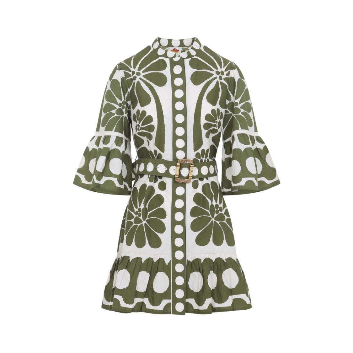 Farm Rio Mini Dress With Oversized Floral