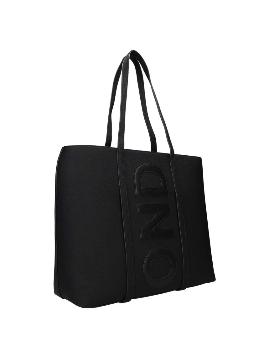 Richmond Structured Black Polyurethane Shopping Bag