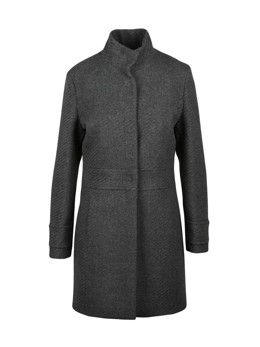 Lakore Dark Grey Wool-Blend Coat