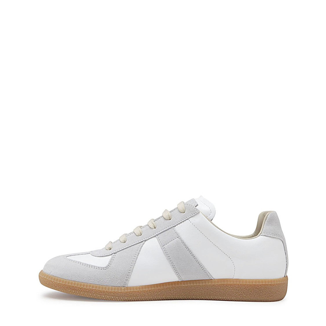 Maison Margiela White And Grey Leather Replica Sneakers
