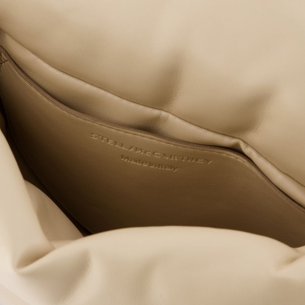 Stella Mccartney M Flap Puffy Alter Mat Bag  - Vegan Leather - Beige