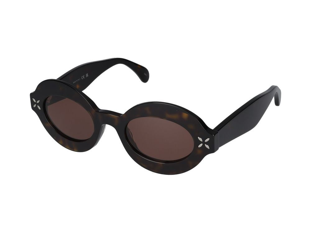 Azzedine Alaïa Havana Aa0059s Tortoiseshell Cutouts Sunglasses