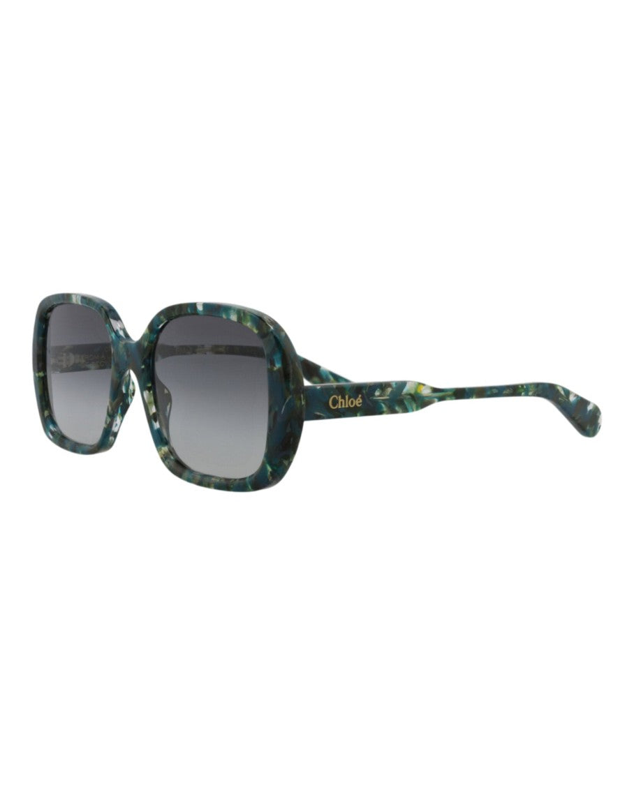 Chloé Square-Frame Recycled Acetate Sunglasses