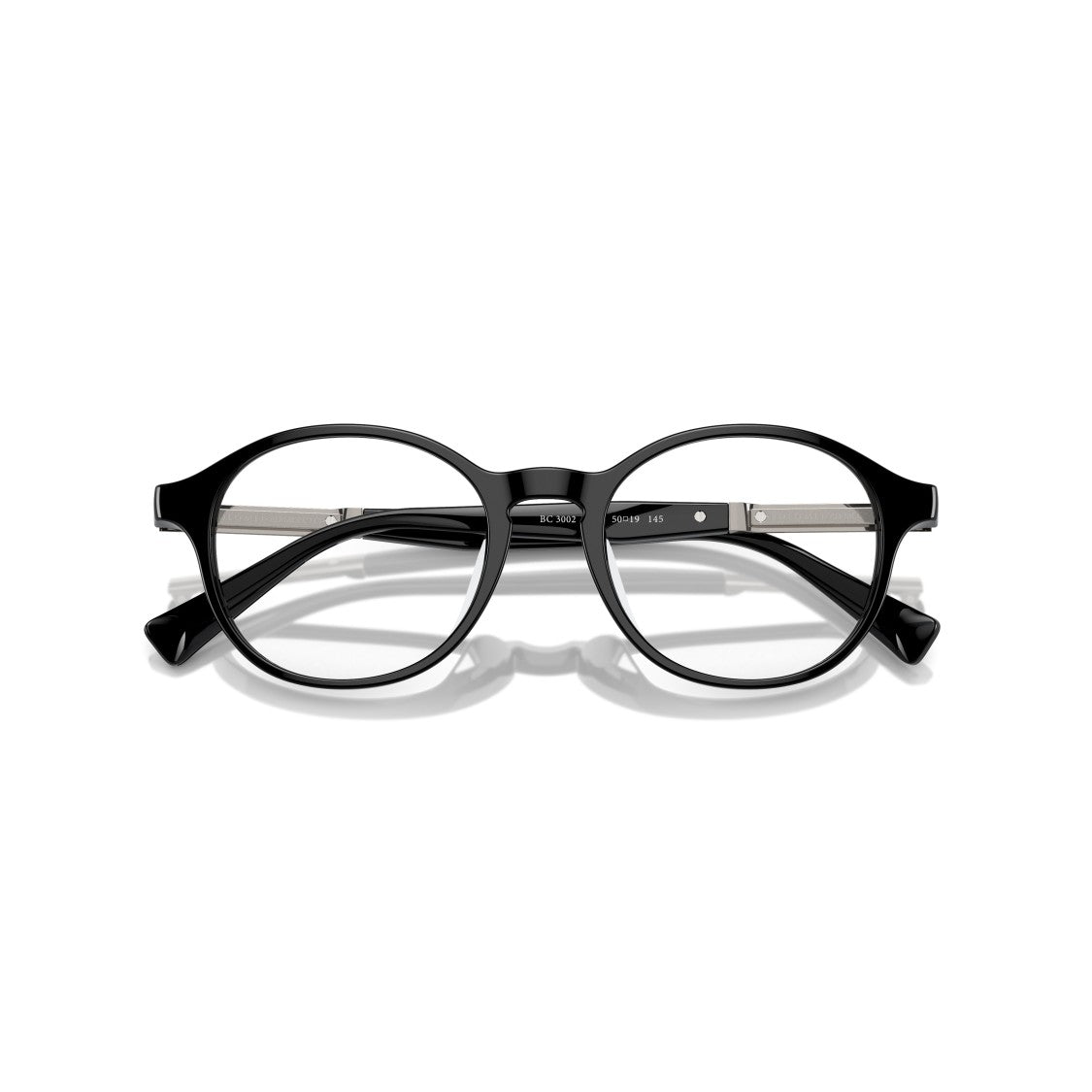 Brunello Cucinelli 0Bc3002 Glossy Black Acetate Round Frame Eyeglasses