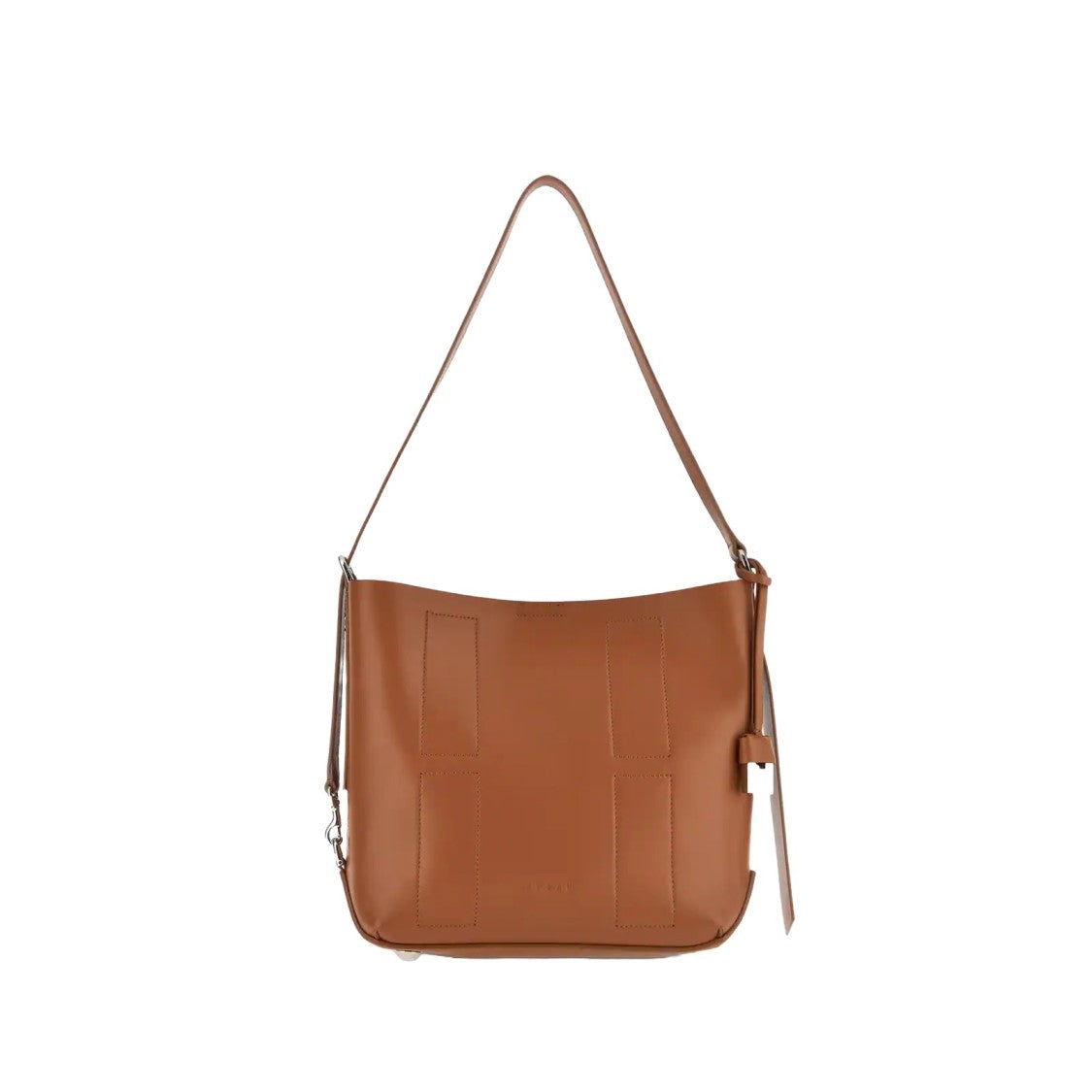 Hogan Refined Brown Leather Hobo Bag