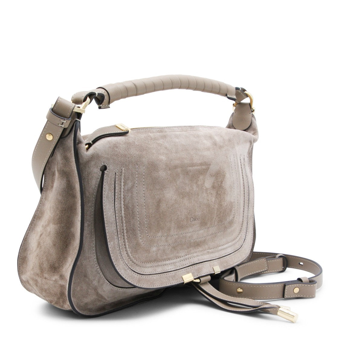 Chloé Marcie Leather Top Handle Bag