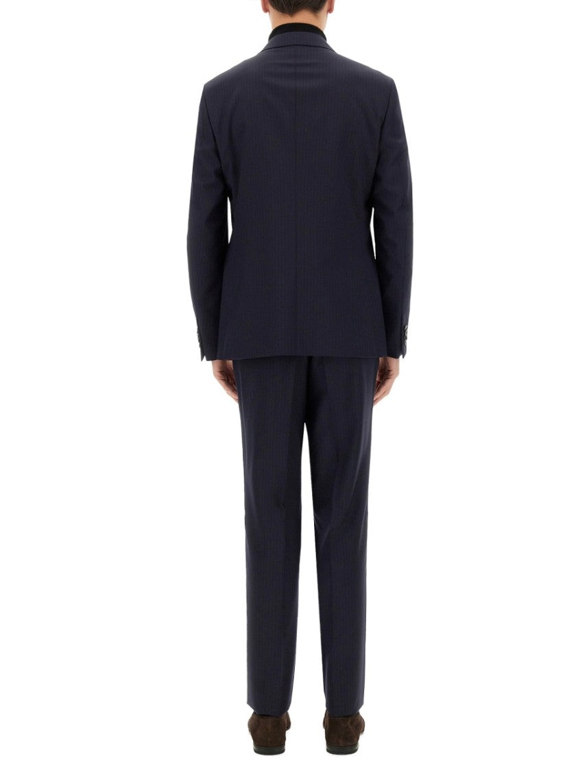 Zegna Black Single-Breasted Dres
