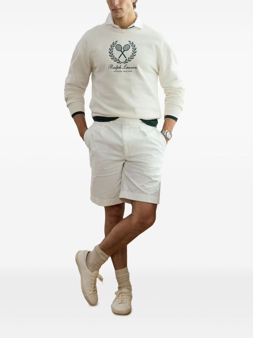 Polo Ralph Lauren Embroidered Crest Cotton-Cashmere Sweatshirt
