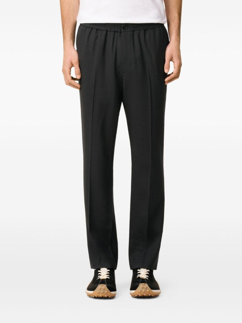 Ami Black Elasticated Trousers
