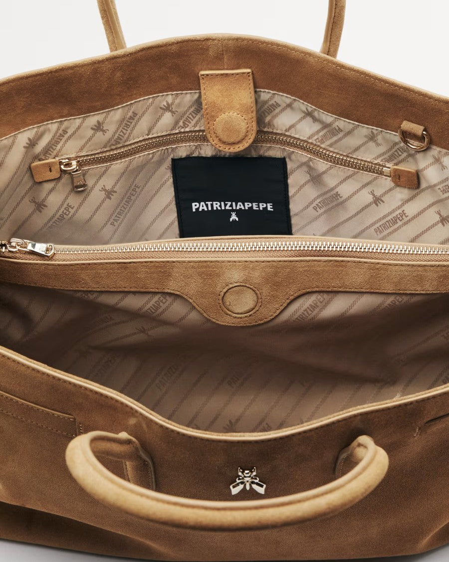 Patrizia Pepe New Business Large Handbag Beige