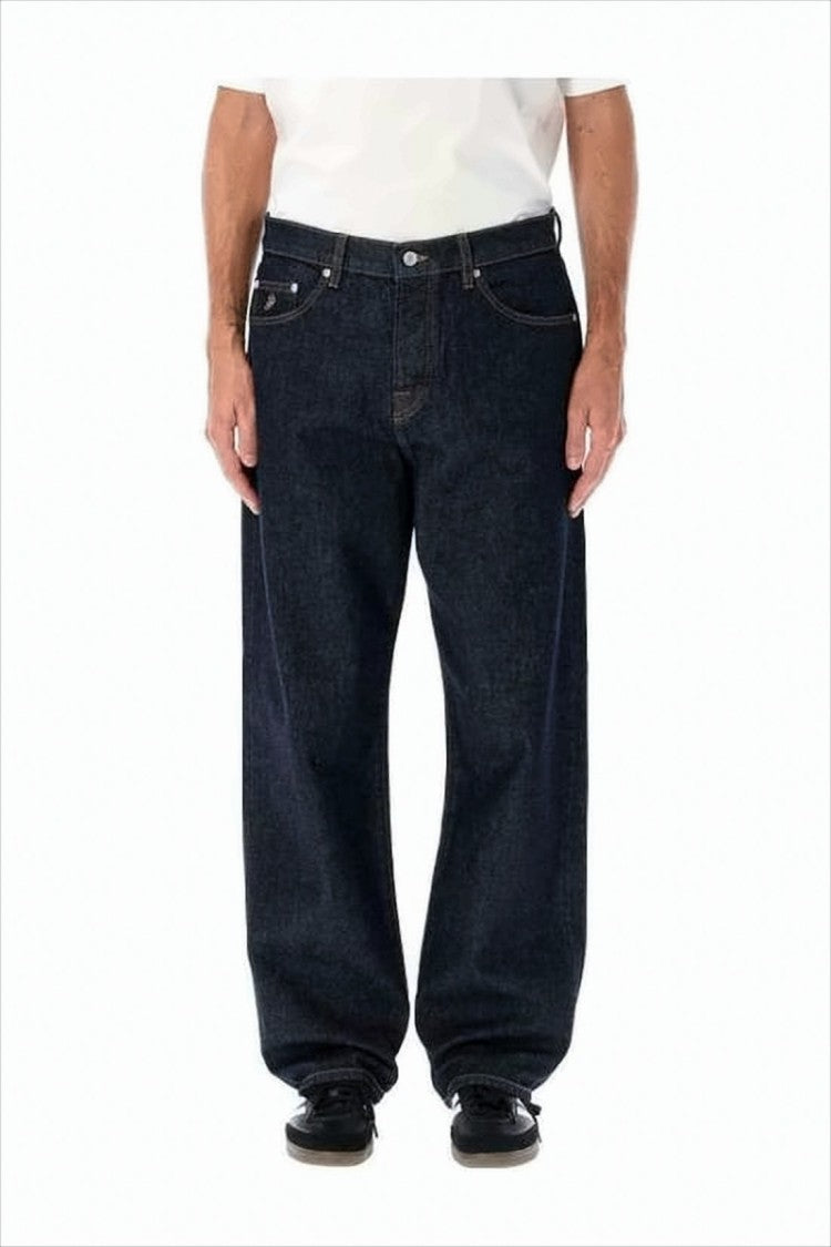 Stussy Wide-Leg Denim Pants With Classic Five-Pocket Design