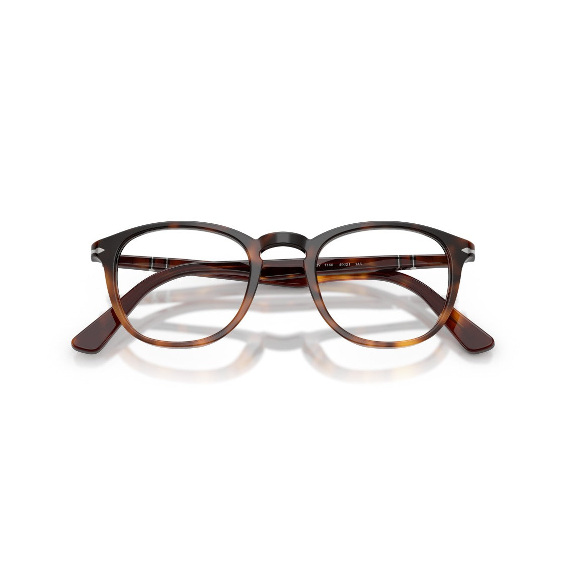 Persol 0Po3143v Round Acetate Eyeglasses With Tortoiseshell Pattern
