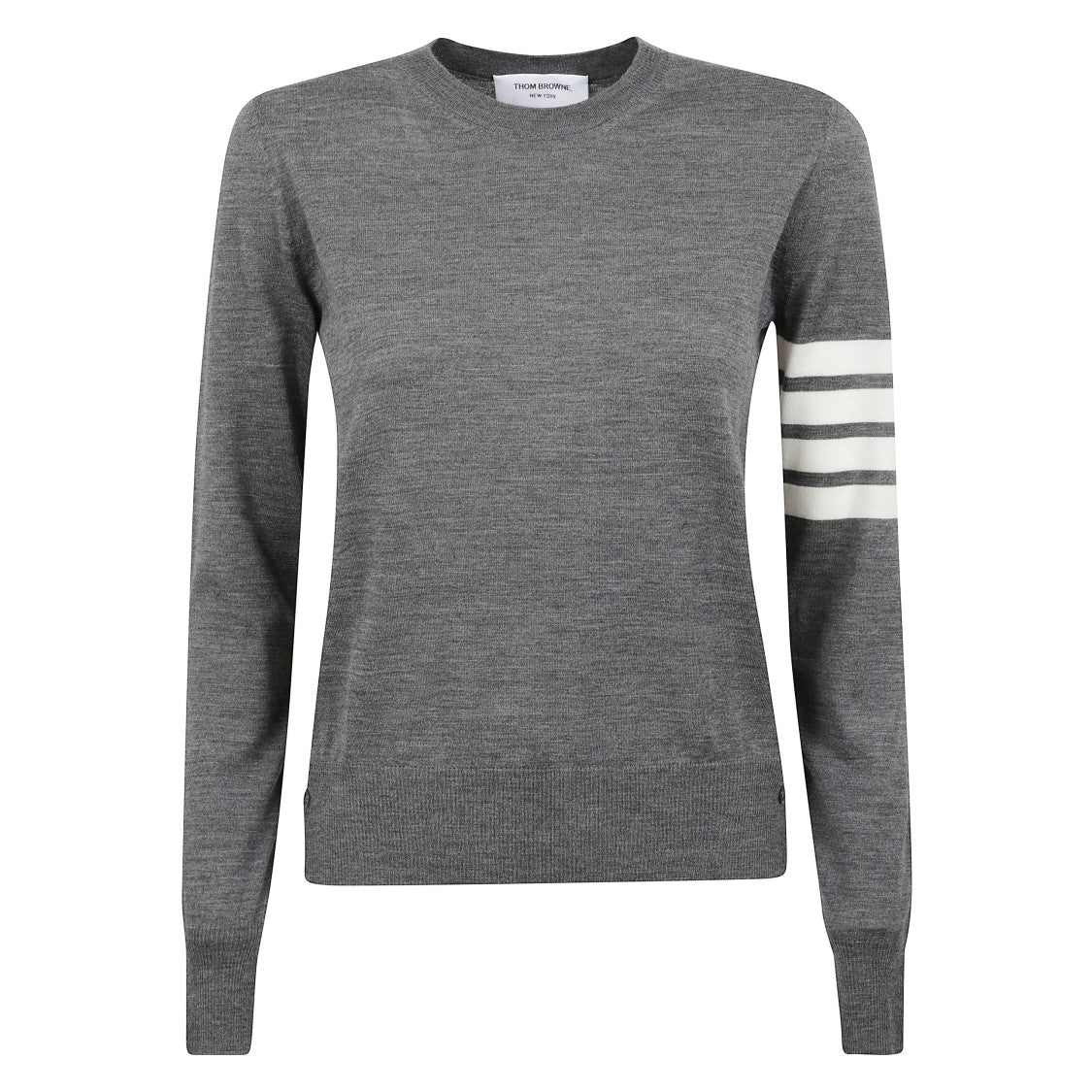 Thom Browne Crewneck Sweater With Four-Bar Detail