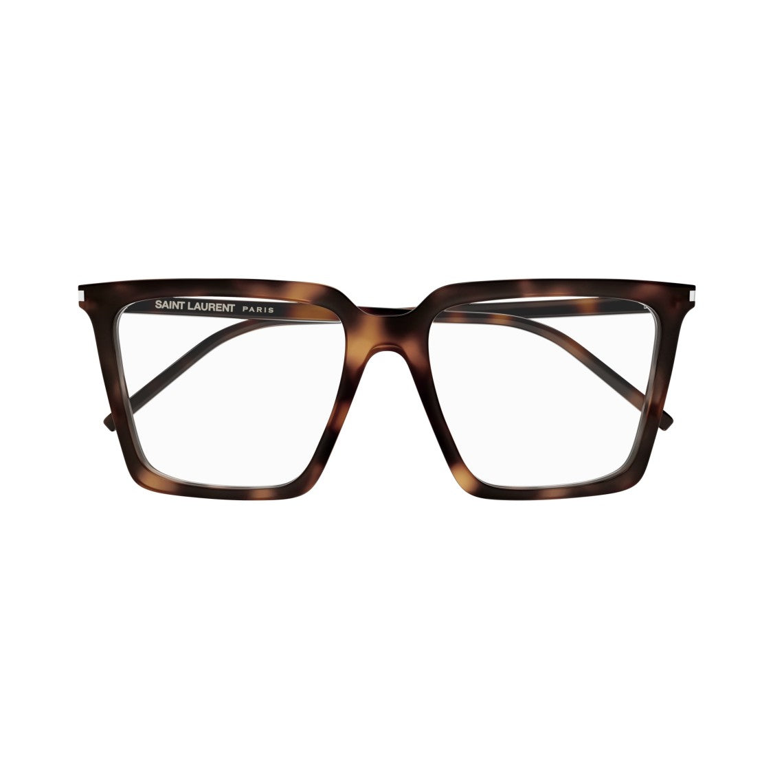 Saint Laurent Sl 474 Opt Oversized Tortoiseshell Square Frame Eyeglasses