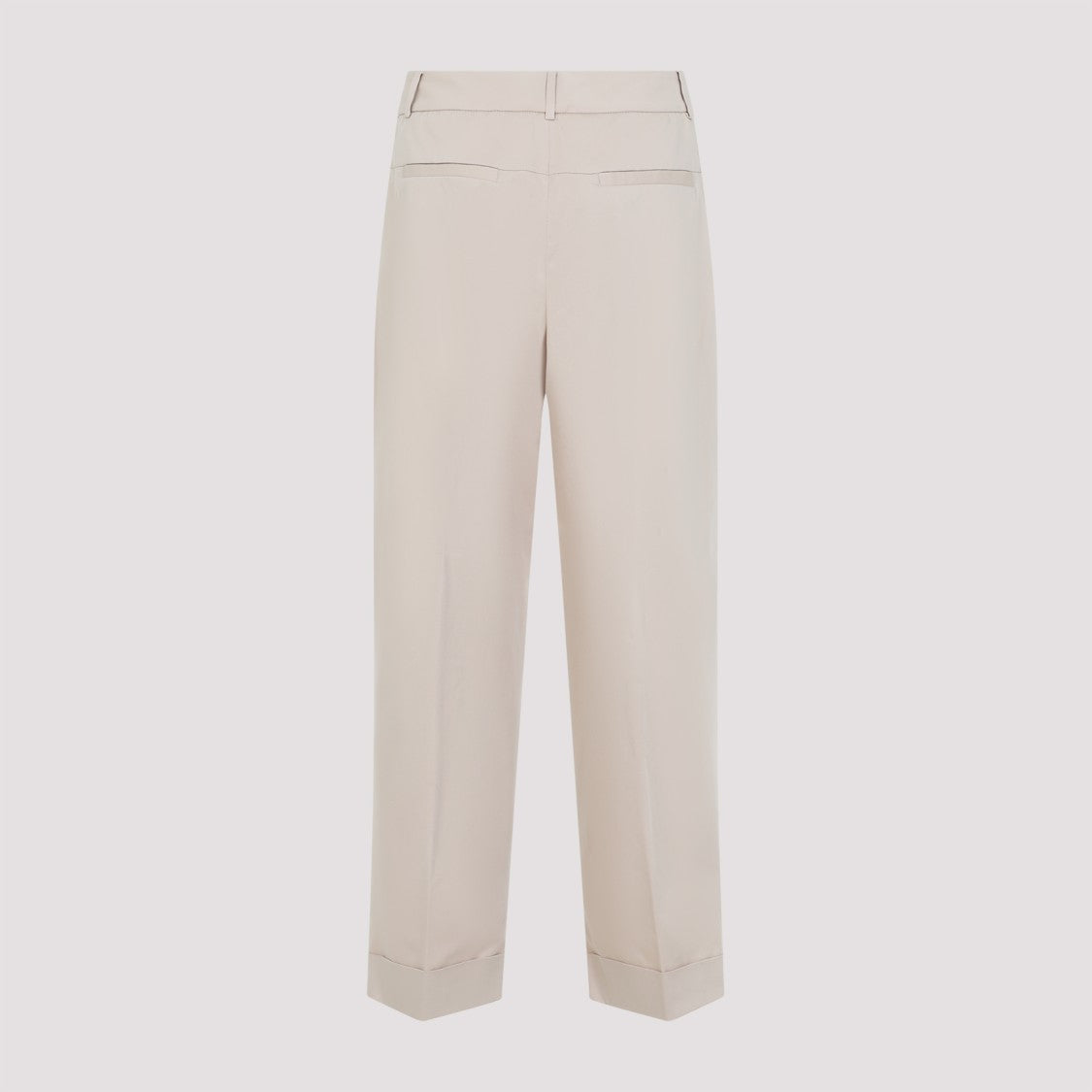 Peserico Tailored Straight Leg Trousers In Cotton Blend