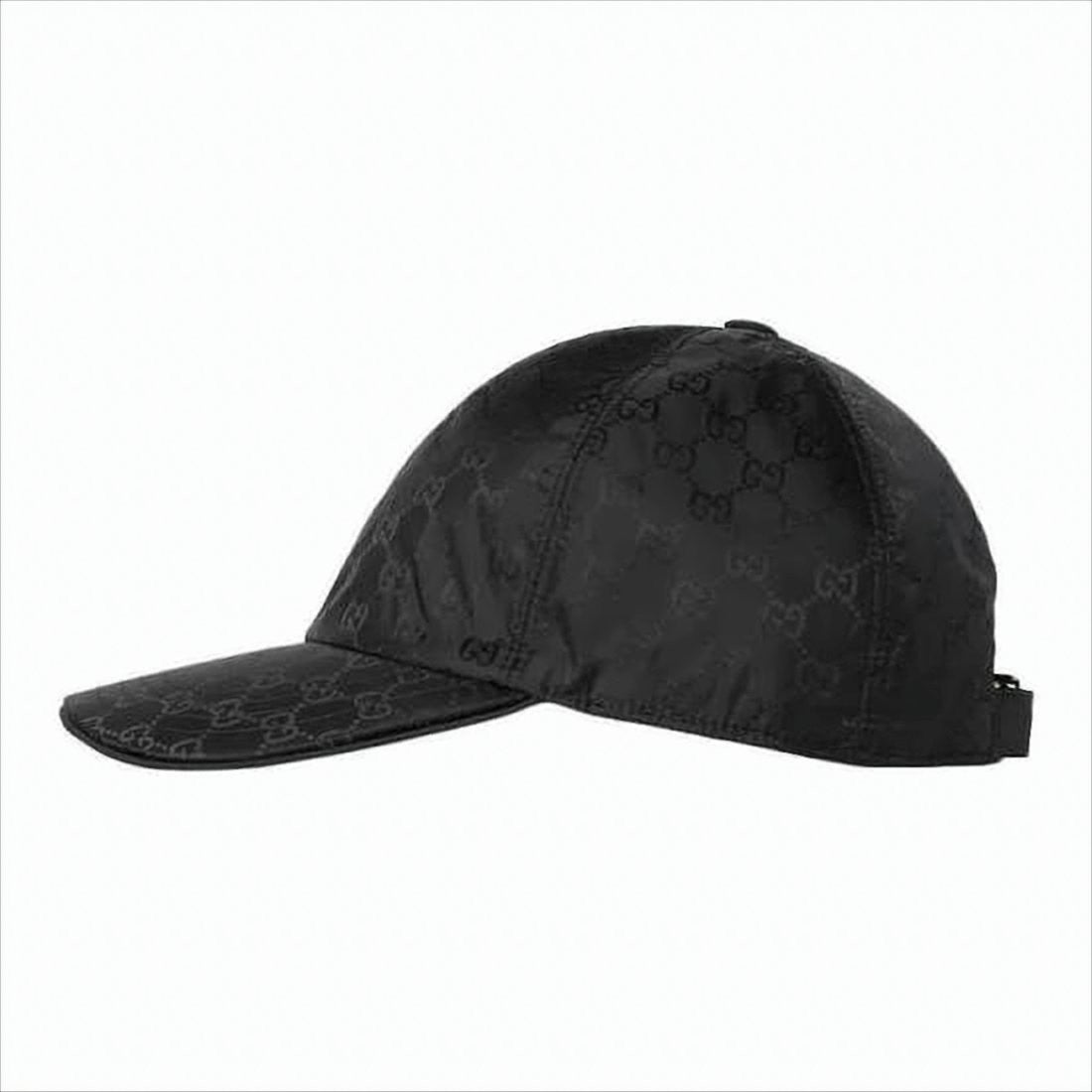 Gucci Monogram Black Polyamide Baseball Cap