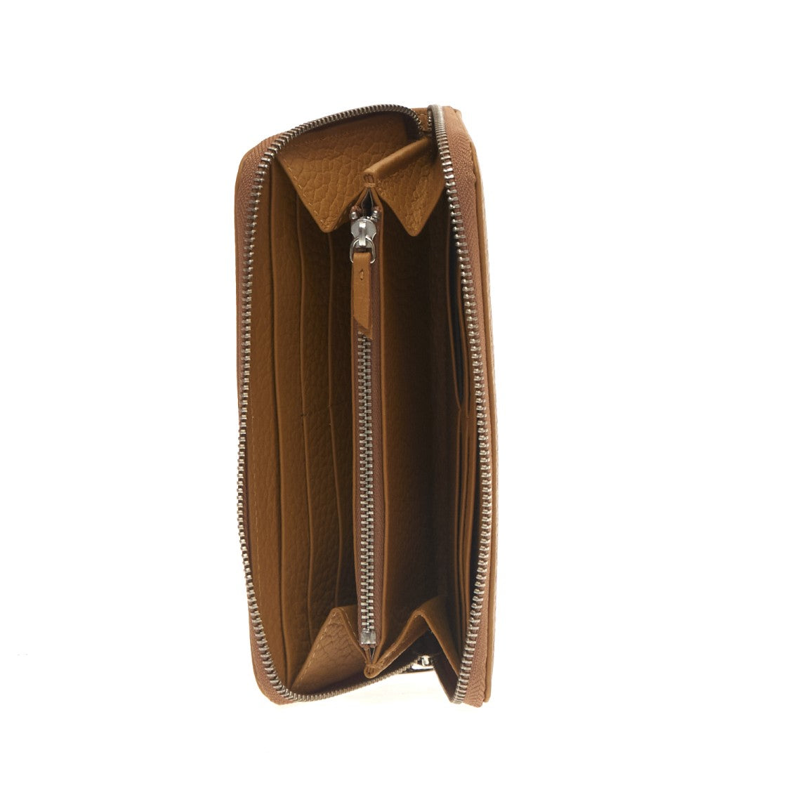 Orciani Mustard Full Zip Wallet