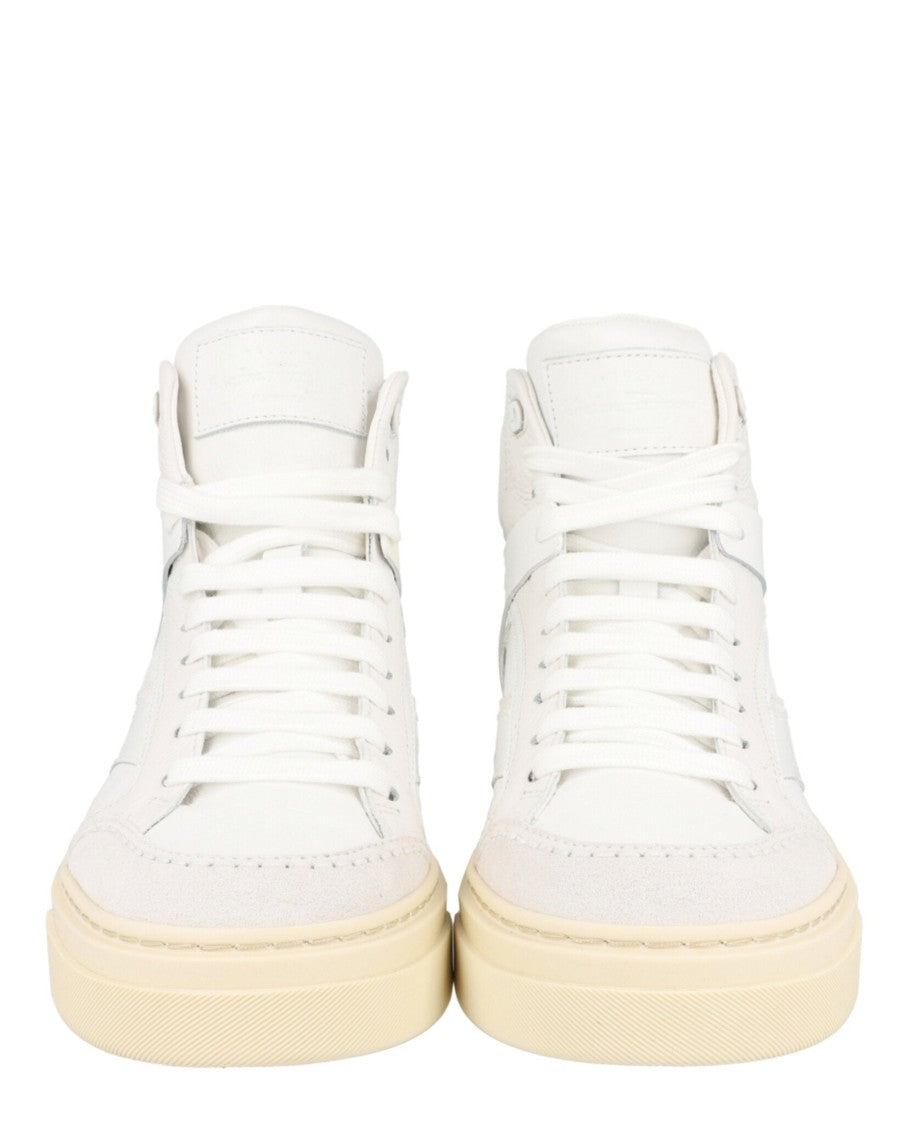 Ferragamo Cassio Leather High-Top Sneakers