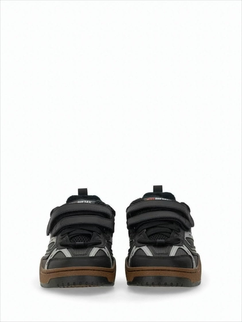 Diesel Low-Top Black Sneakers With Velcro Straps