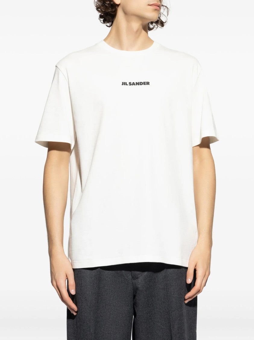 Jil Sander White Relaxed Fit Logo T-Shirt