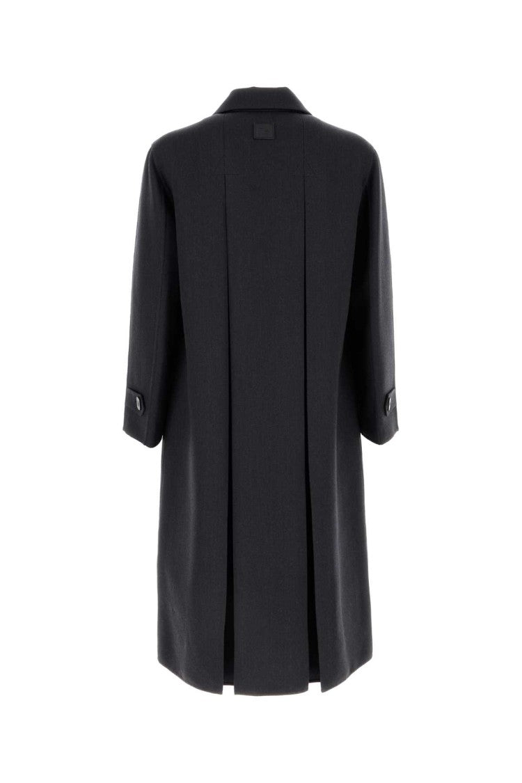 Fendi Charcoal Wool Blend Coat