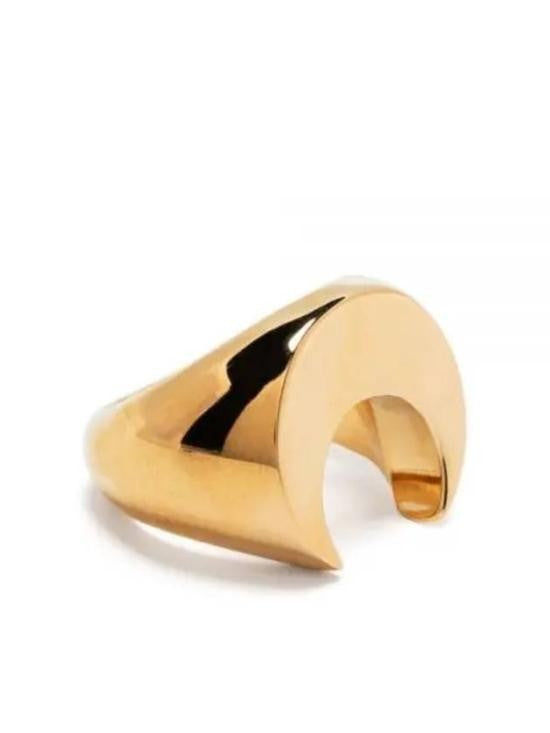 Marine Serre Bold Crescent Moon Ring