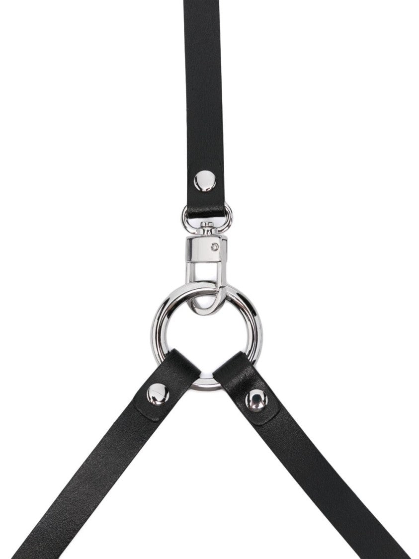 Vivienne Westwood Black Ring Hardware Lobster Claw Belt