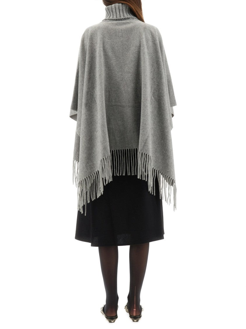 Fabiana Filippi Draped Grey Poncho