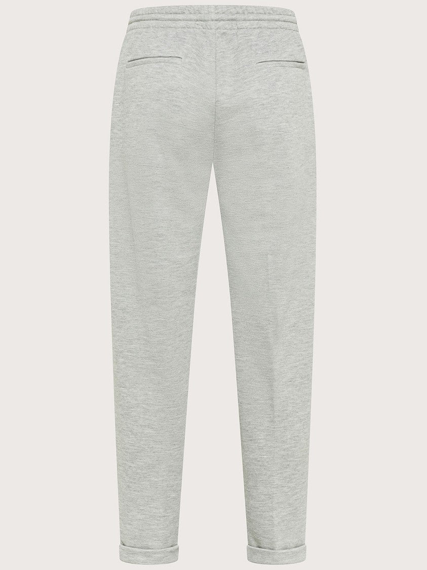 Seventy Venezia Light Grey Pantalone Relaxed Fabric Pants