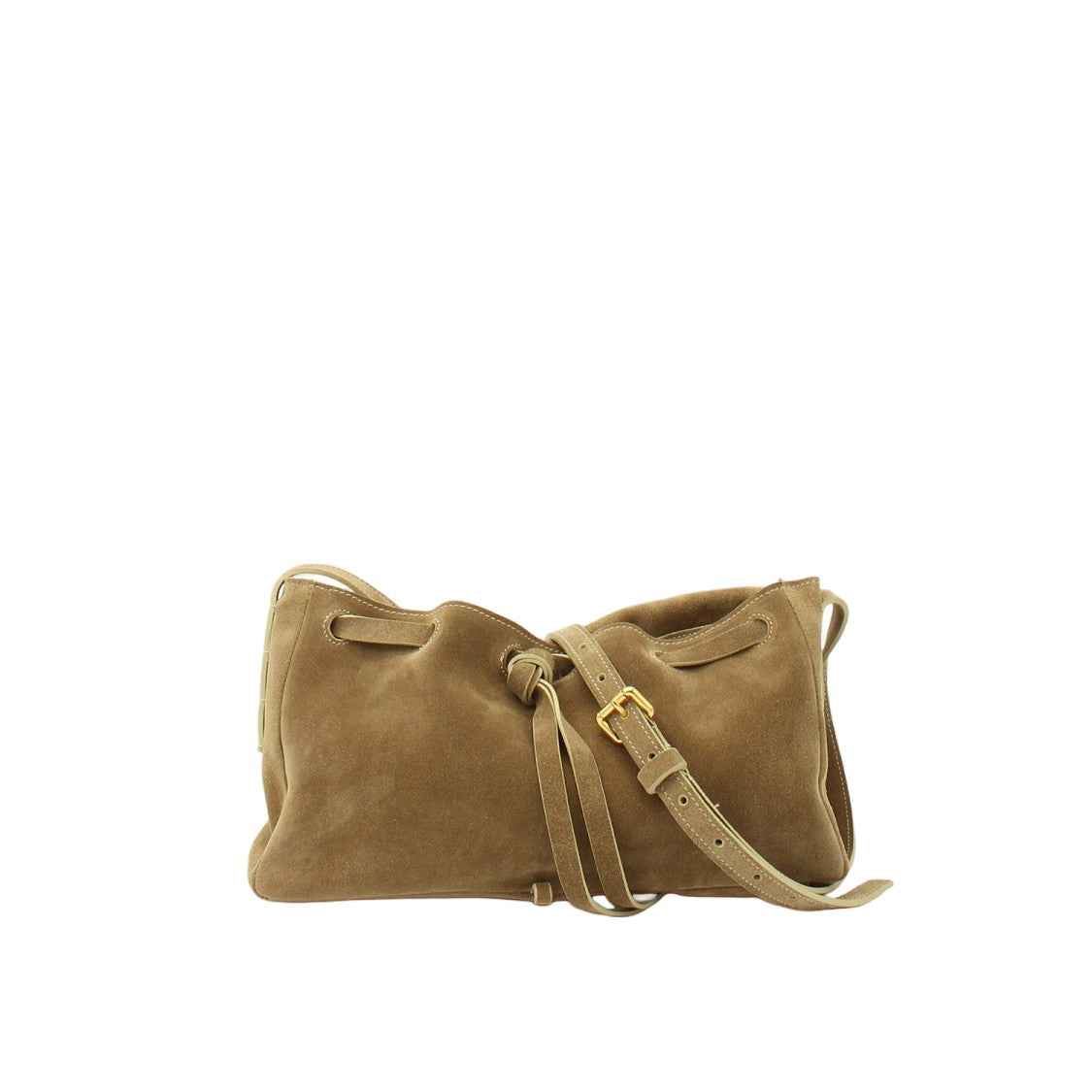 Radica Studio Buttery Suede Bag With Adjustable Drawstring