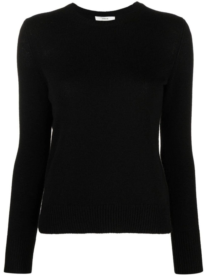 Vince Fitted Cashmere Long Sleeve T-Shirt