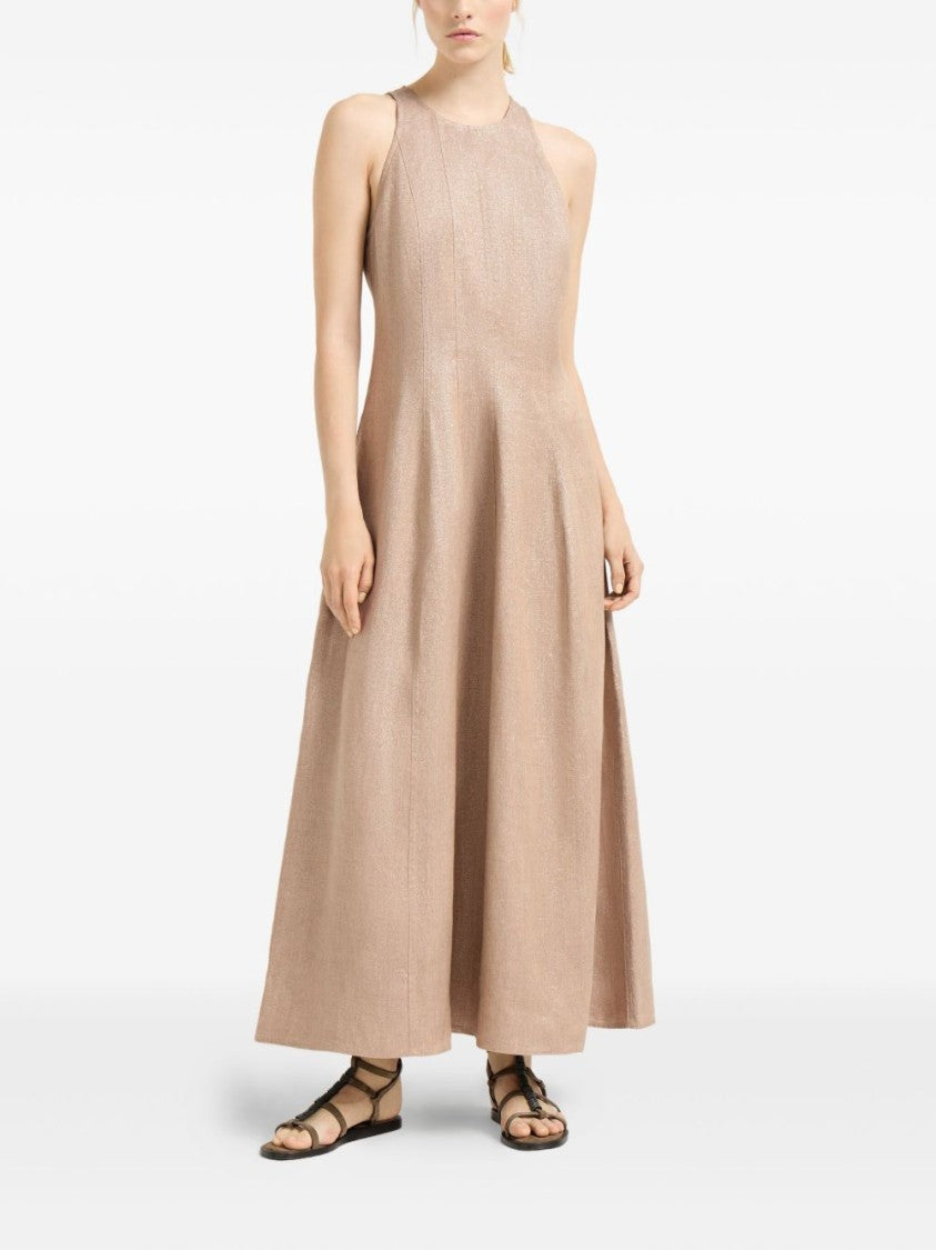 Brunello Cucinelli Fitted Sleeveless Maxi Dress