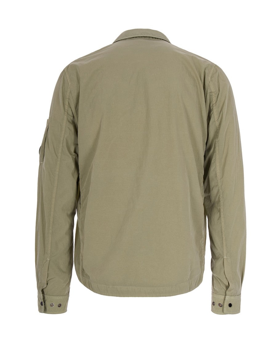 C.P. Company Moss Gray Overshirt With Adjustable Hem